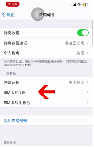 椒江苹果14维修网分享如何给iPhone14的SIM卡设置密码 