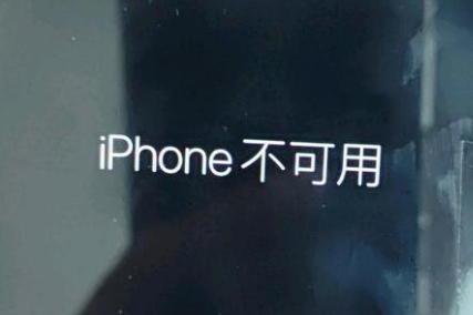 椒江苹果服务网点分享锁屏界面显示“iPhone 不可用”如何解决 